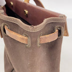 Hermes Tote Cabas MM Toile Officier Brown Gold — view 7