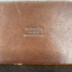Hermes Tote Cabas MM Toile Officier Brown Gold — view 5