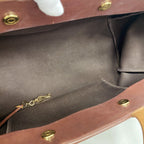 Hermes Tote Cabas MM Toile Officier Brown Gold — view 4