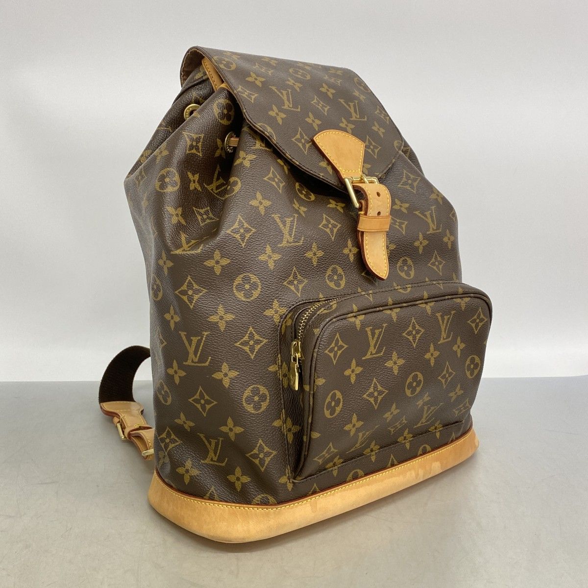 Louis Vuitton Backpack Monogram Montsouris GM Brown — view 2