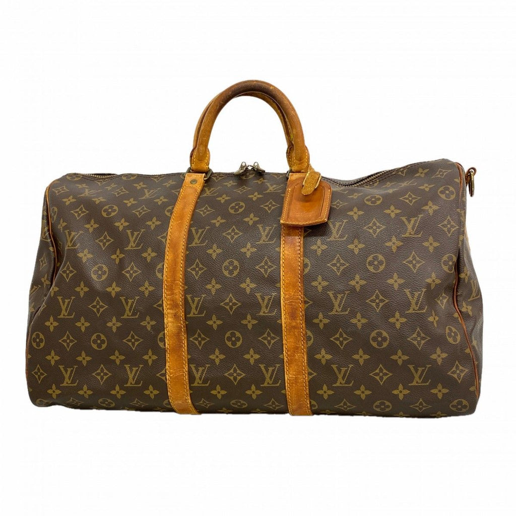 Louis Vuitton Boston Bag Monogram Keepall Bandouliere 50 Brown