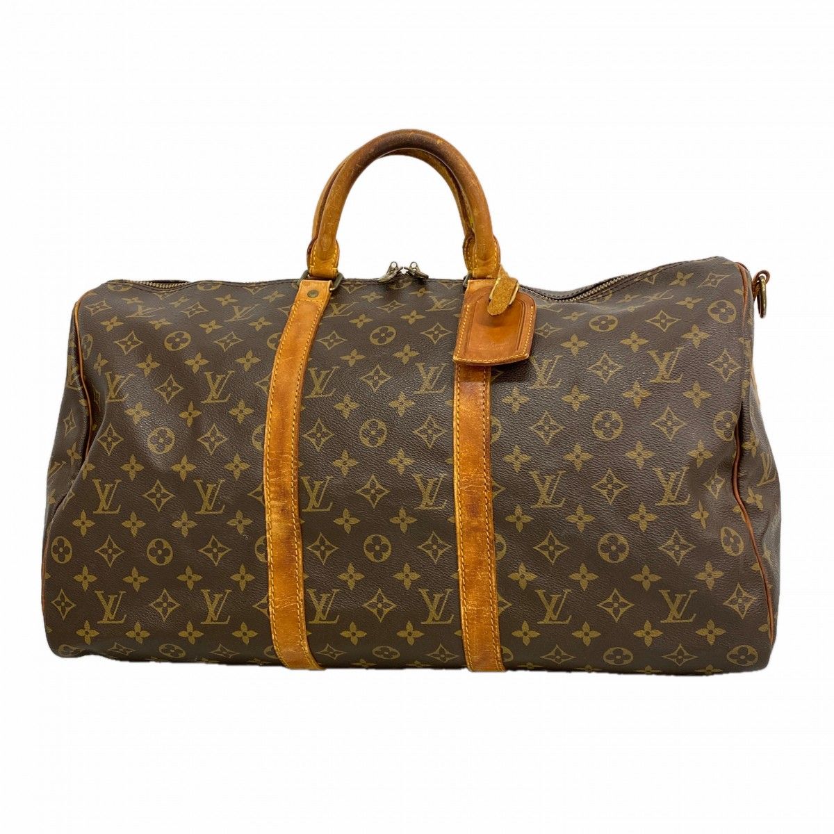 Louis Vuitton Boston Bag Monogram Keepall Bandouliere 50 Brown