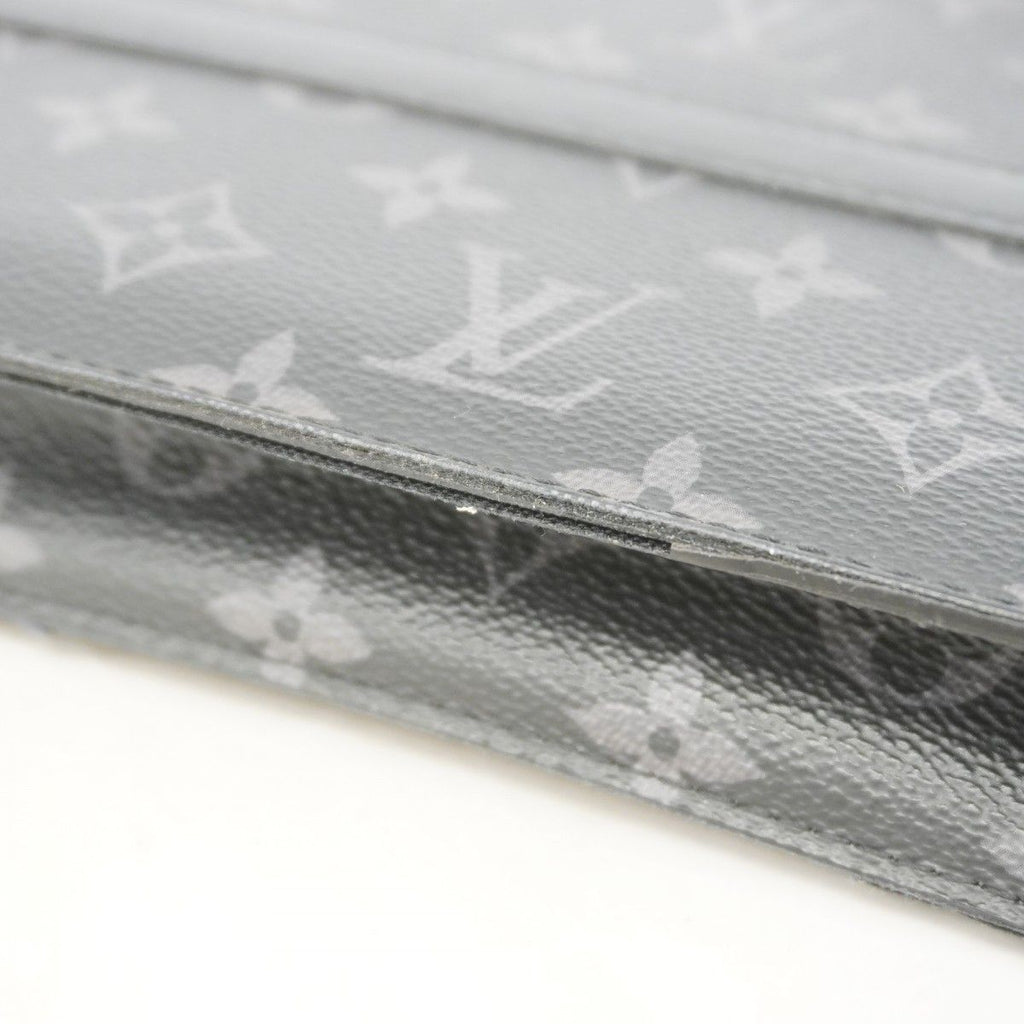 Louis Vuitton Clutch Monogram Eclipse Trunk Pochette Black — view 6