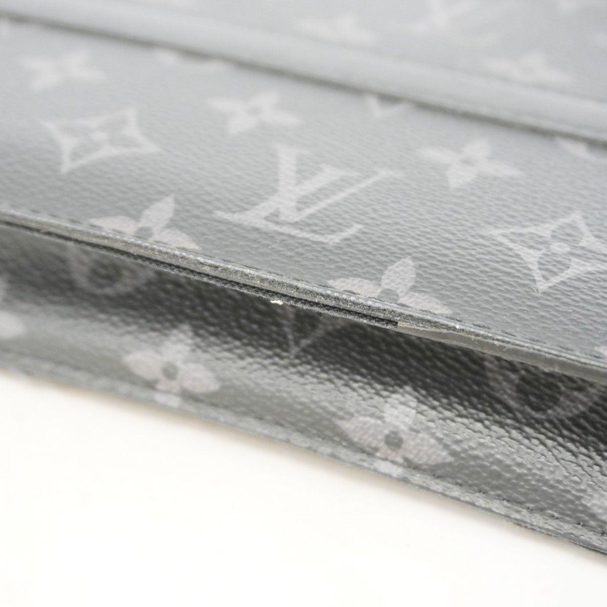 Louis Vuitton Clutch Monogram Eclipse Trunk Pochette Black — view 6