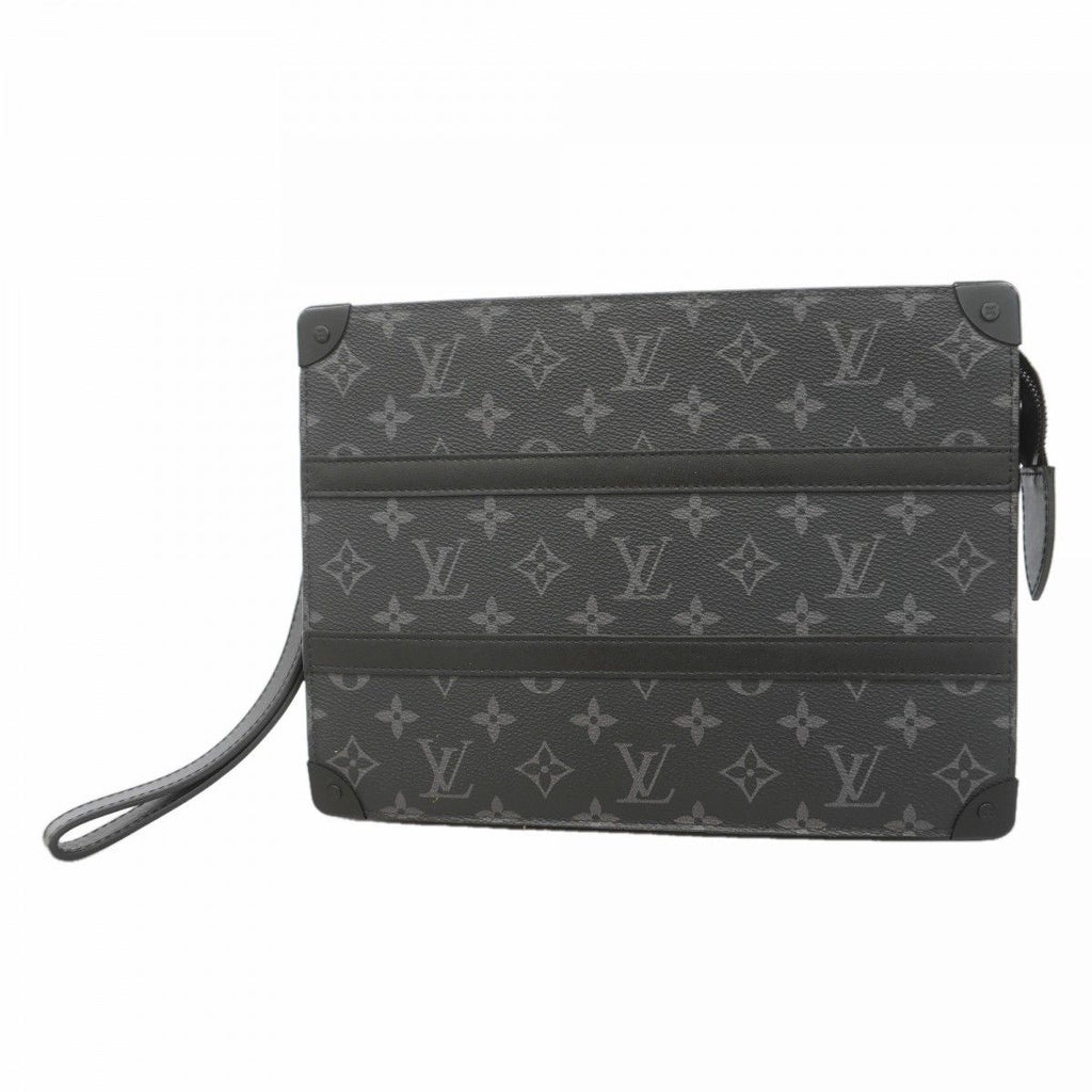 Louis Vuitton Clutch Monogram Eclipse Trunk Pochette Black