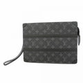 Louis Vuitton Clutch Monogram Eclipse Trunk Pochette Black