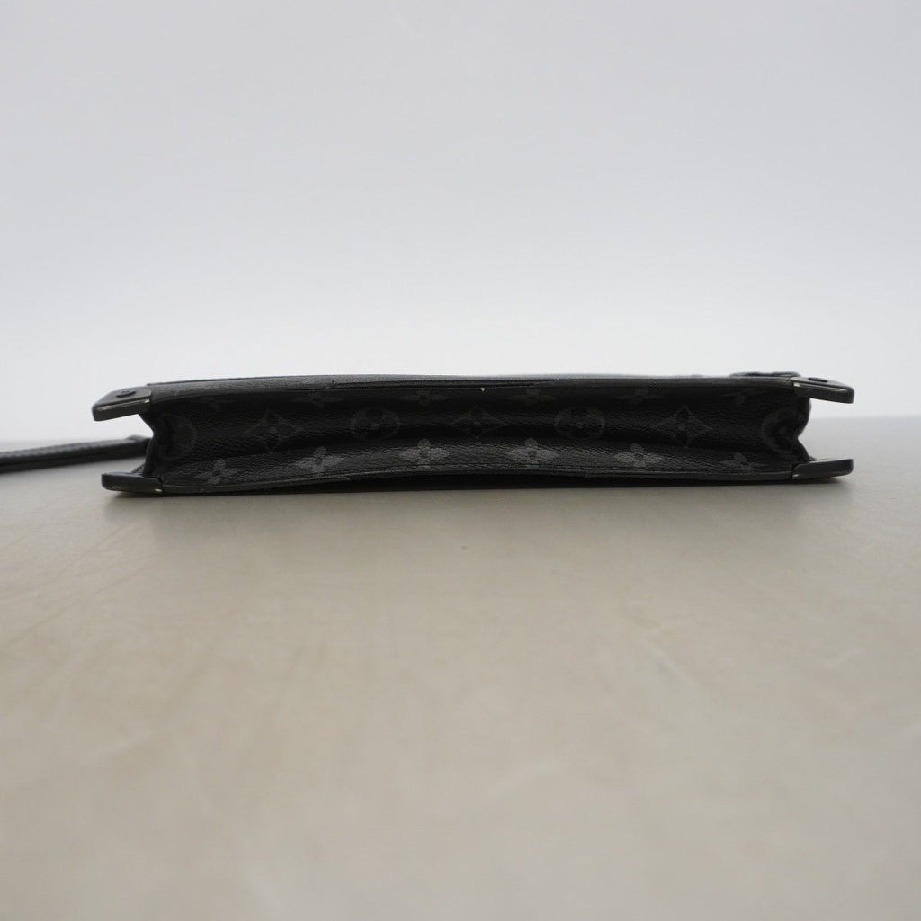 Louis Vuitton Clutch Monogram Eclipse Trunk Pochette Black — view 3