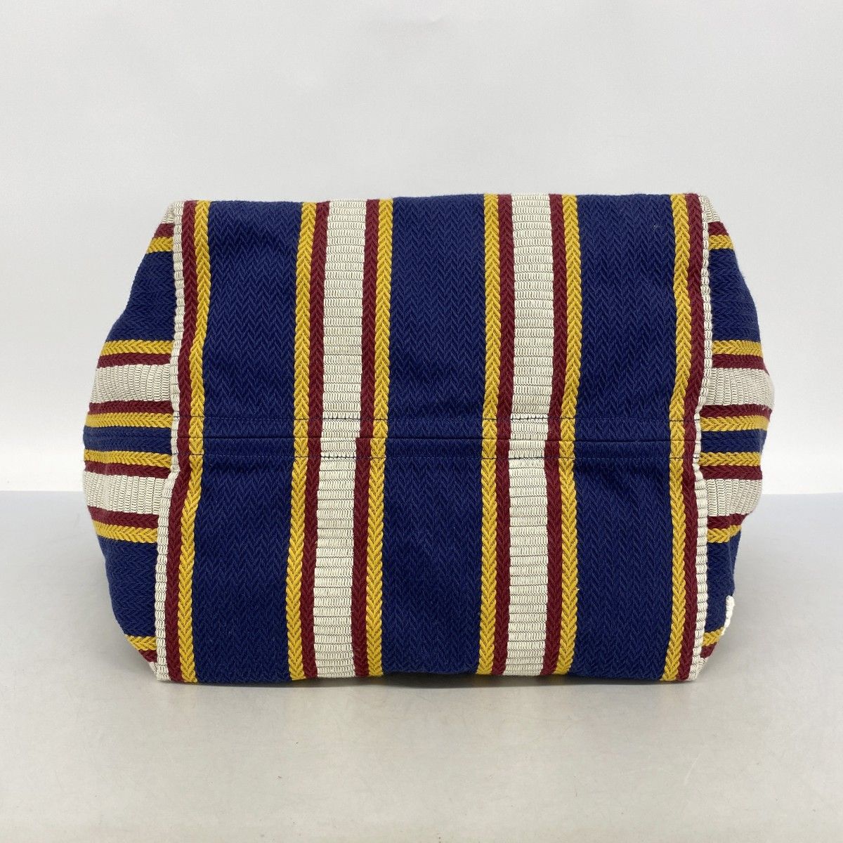 Gucci Tote Canvas Brown Navy Gold — view 3