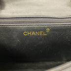 Chanel Shoulder Bag Quilted Lambskin Black Gold — view 5