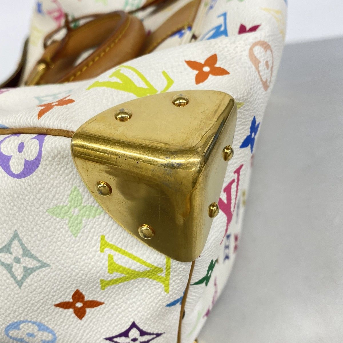 Louis Vuitton Handbag Monogram Multicolor Speedy 30 Blanc — view 7