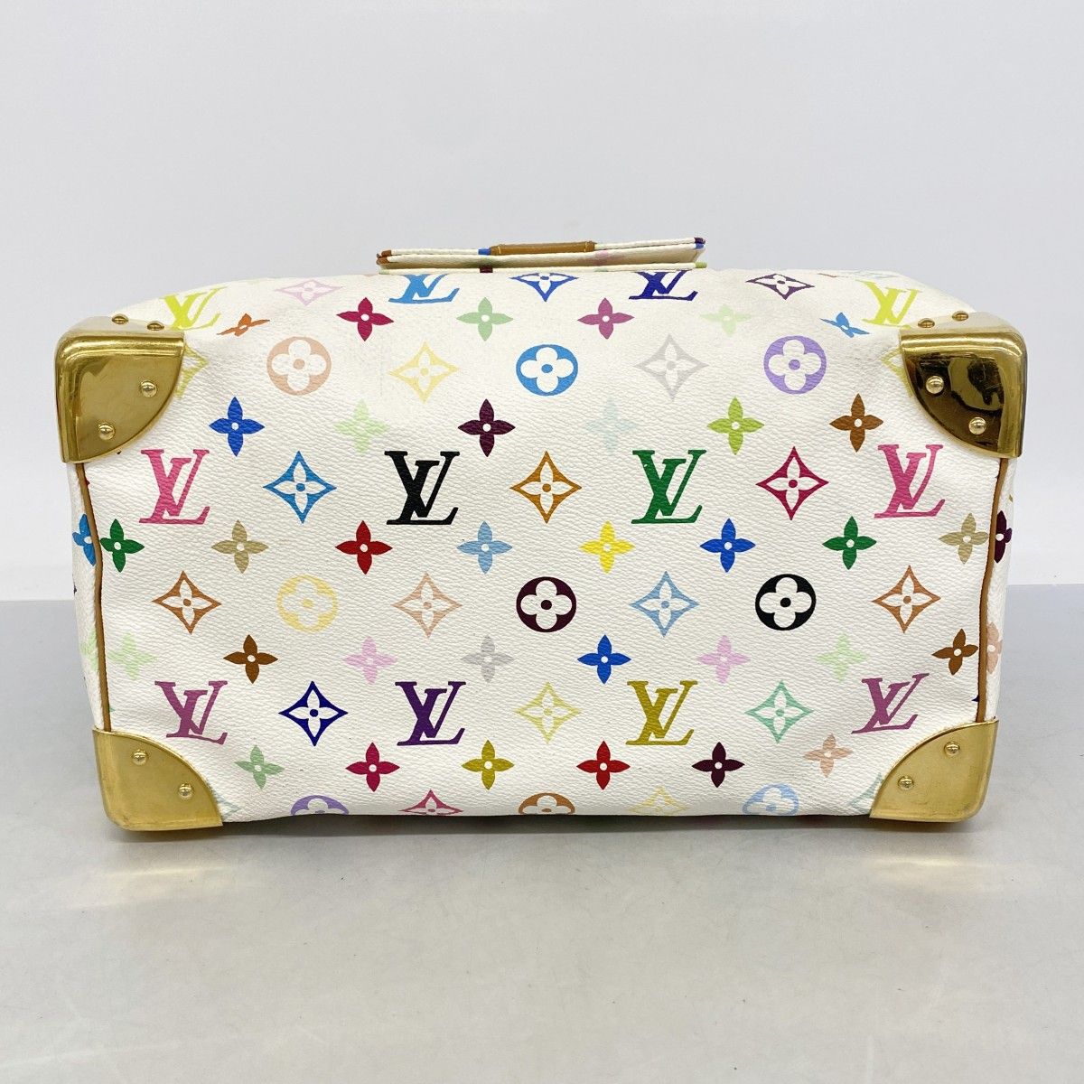 Louis Vuitton Handbag Monogram Multicolor Speedy 30 Blanc — view 3