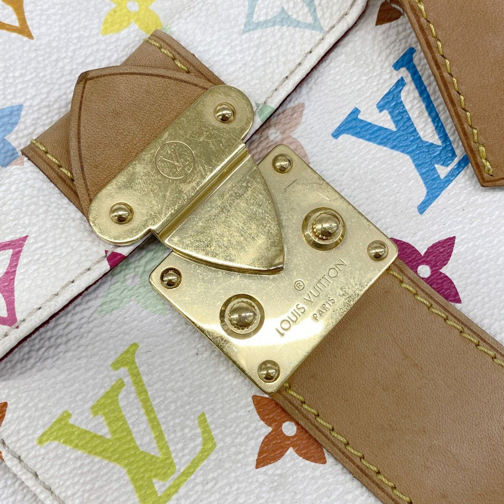 Louis Vuitton Handbag Monogram Multicolor Speedy 30 Blanc — view 8