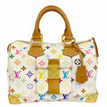 Louis Vuitton Handbag Monogram Multicolor Speedy 30 Blanc