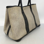 Hermes Tote Garden Party PM Toile Ash Black Silver — view 2