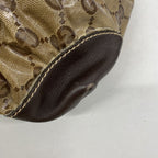 Gucci Tote GG Crystal Beige Brown Champagne Gold — view 6