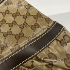 Gucci Tote GG Crystal Beige Brown Champagne Gold — view 8