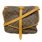 Louis Vuitton Shoulder Bag Monogram Saumur 35 Brown