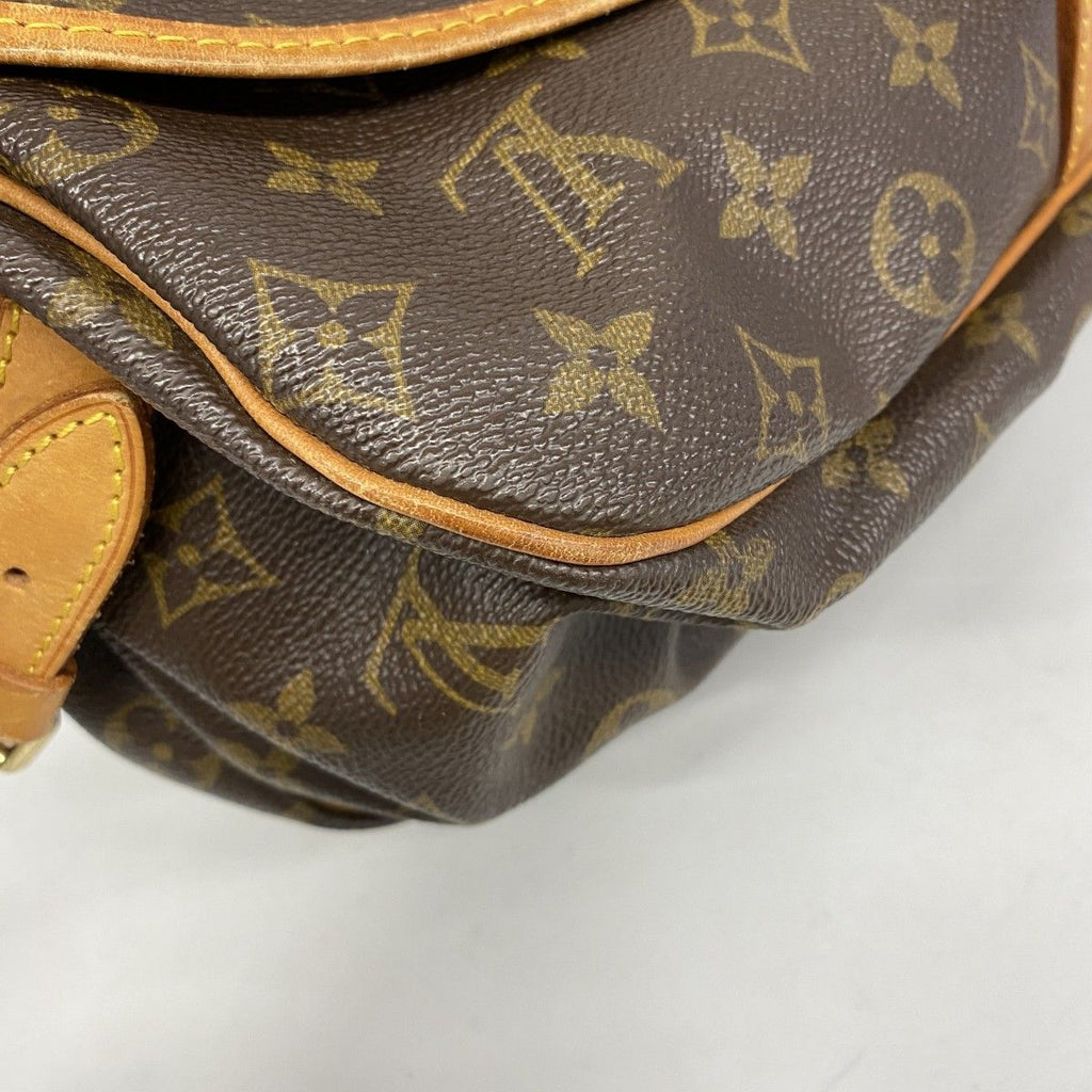 Louis Vuitton Shoulder Bag Monogram Saumur 35 Brown — view 6