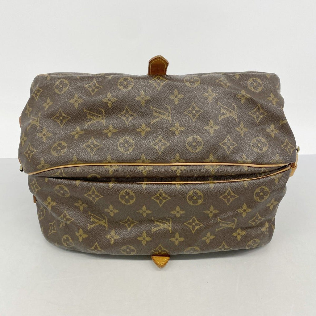 Louis Vuitton Shoulder Bag Monogram Saumur 35 Brown — view 3