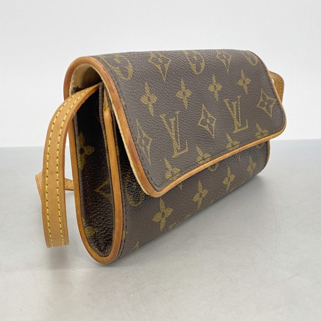 Louis Vuitton Shoulder Bag Monogram Pochette Twin PM Brown — view 2