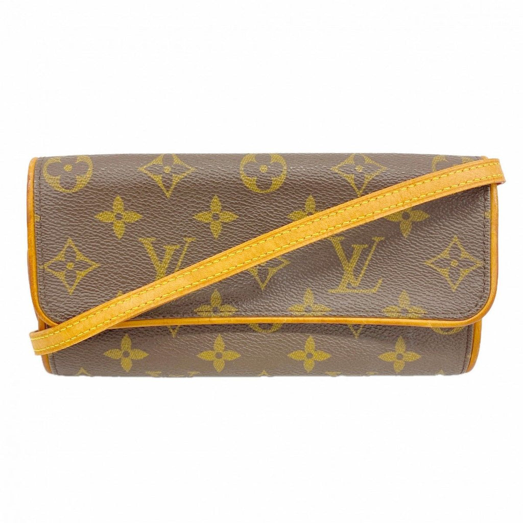 Louis Vuitton Shoulder Bag Monogram Pochette Twin PM Brown