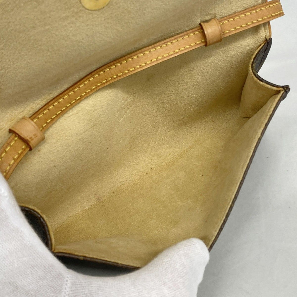 Louis Vuitton Shoulder Bag Monogram Pochette Twin PM Brown — view 4