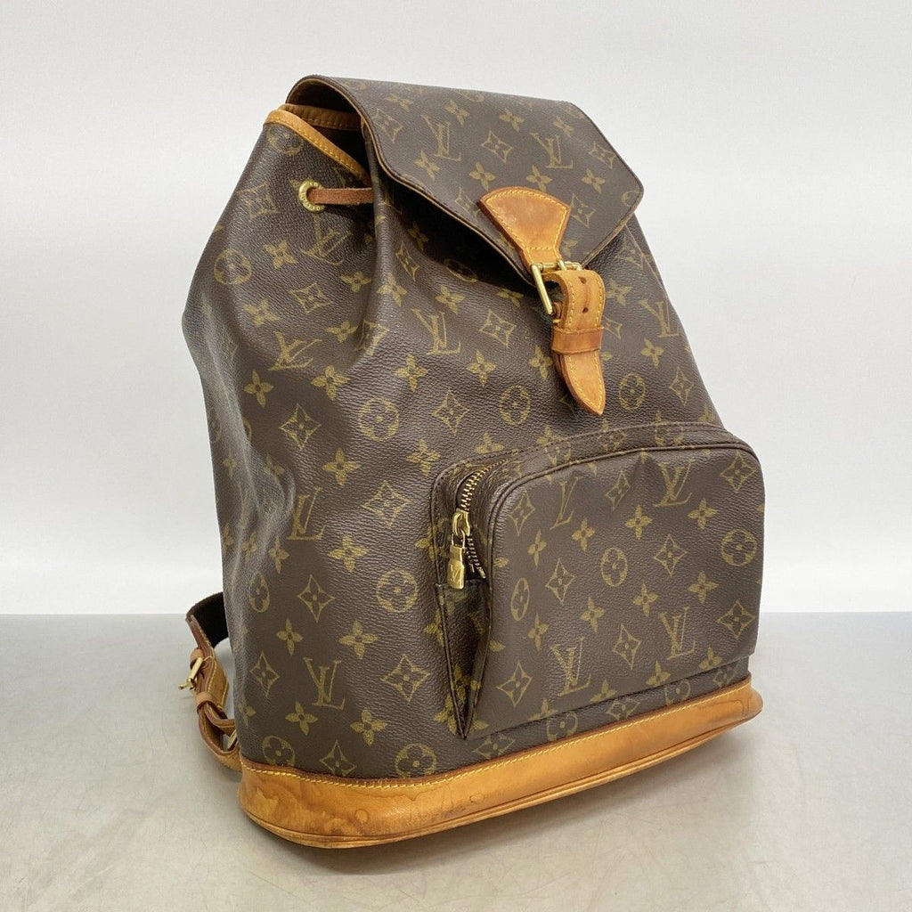 Louis Vuitton Backpack Monogram Montsouris GM Brown — view 2