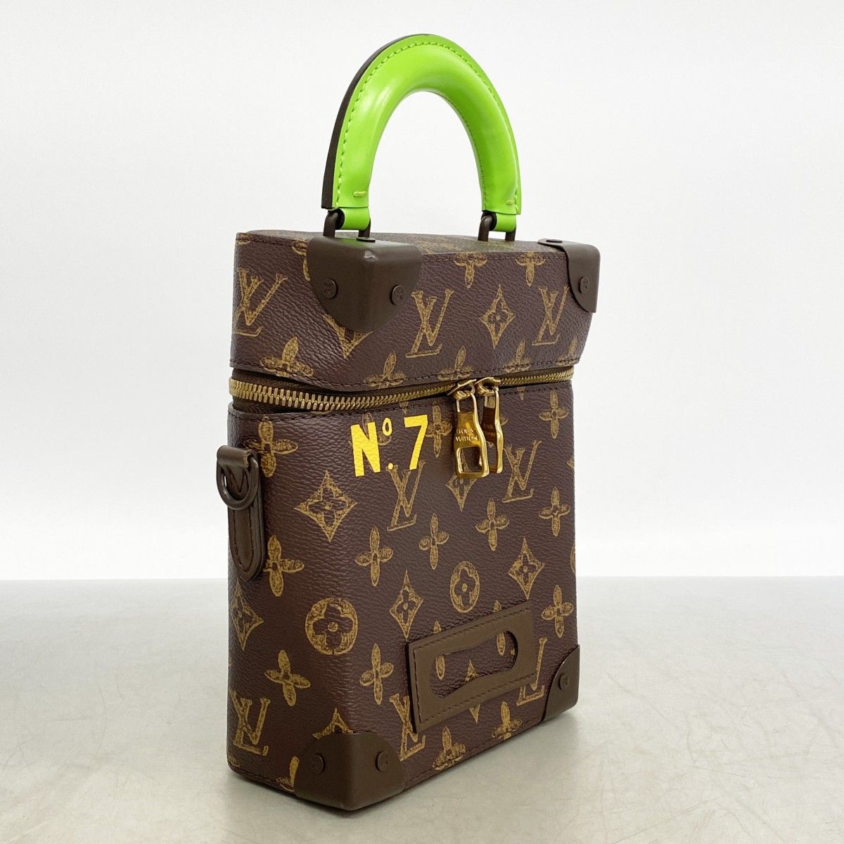 Louis Vuitton Handbag Monogram Vertical Box Trunk Brown 2-Way — view 2