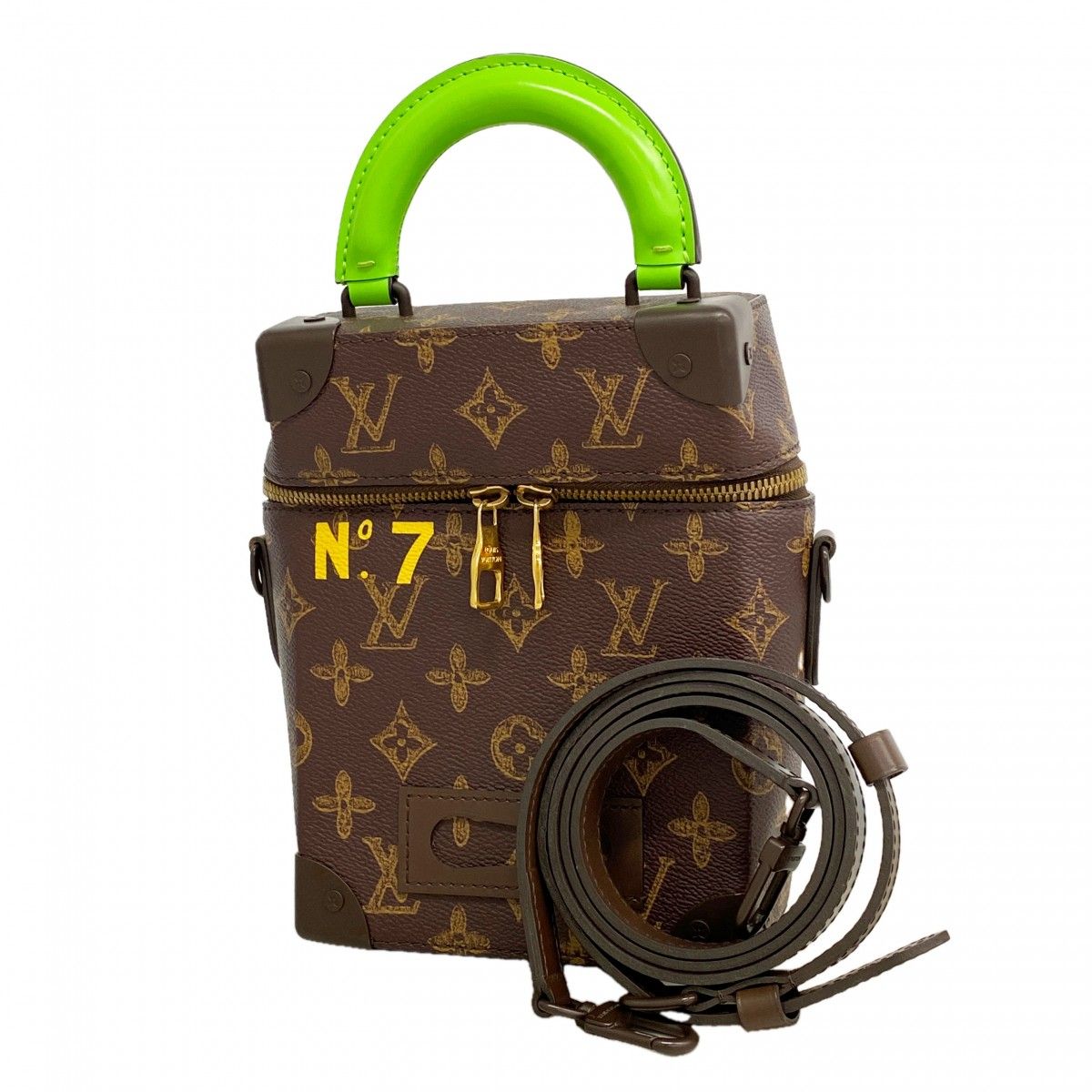 Louis Vuitton Handbag Monogram Vertical Box Trunk Brown 2-Way