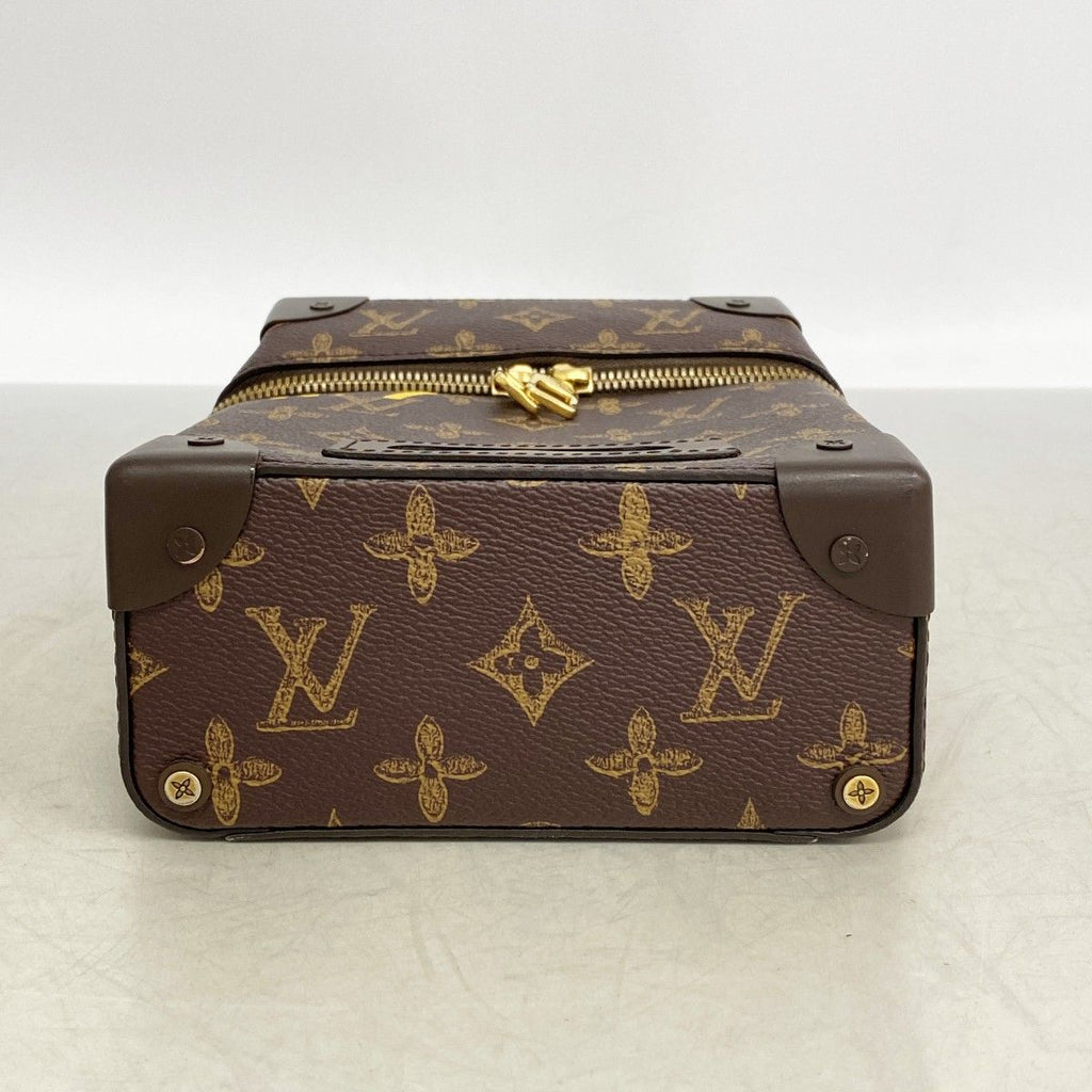 Louis Vuitton Handbag Monogram Vertical Box Trunk Brown 2-Way — view 3