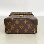 Louis Vuitton Handbag Monogram Vertical Box Trunk Brown 2-Way — view 3