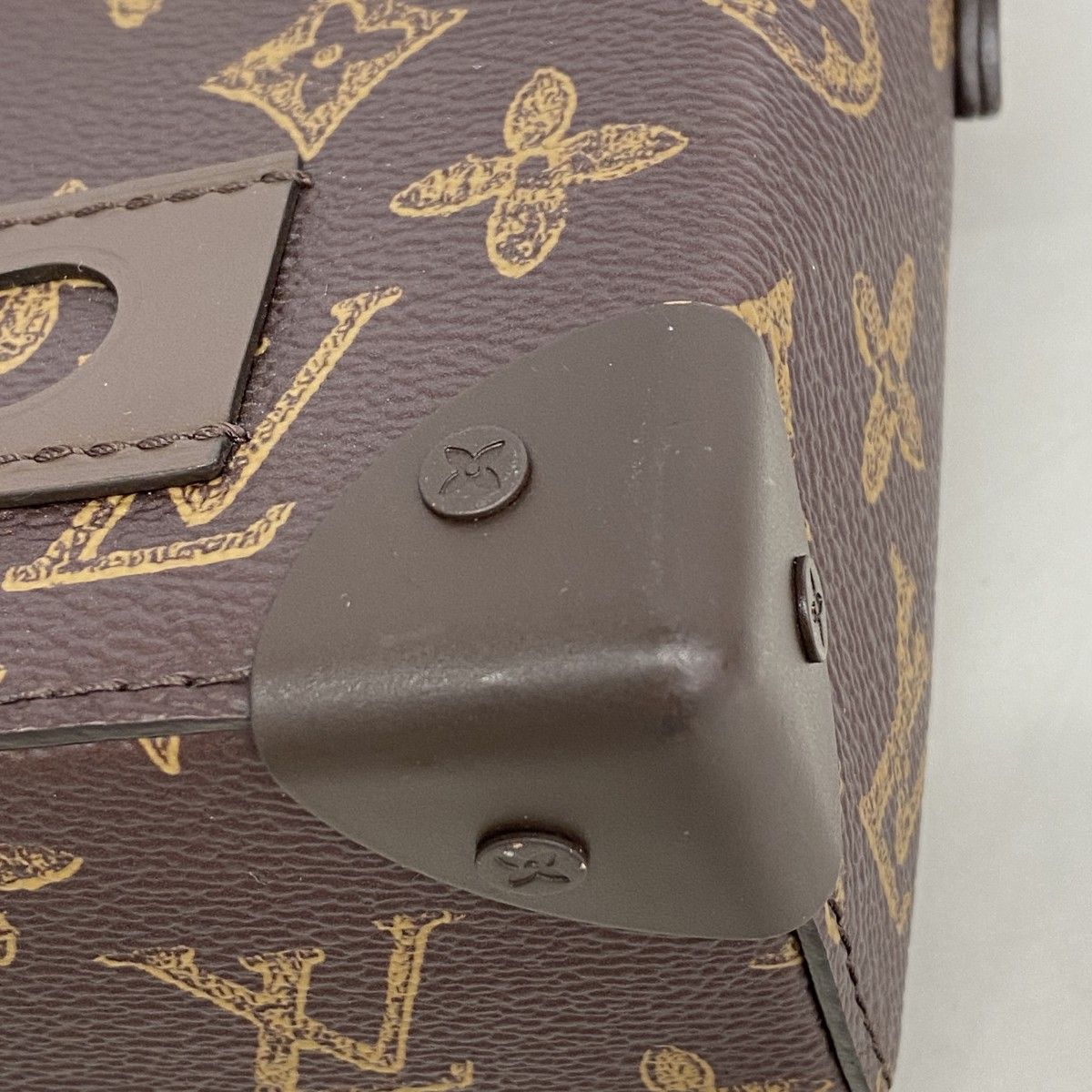 Louis Vuitton Handbag Monogram Vertical Box Trunk Brown 2-Way — view 7