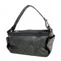 Chanel Shoulder Bag Paris Biarritz Canvas Black Silver