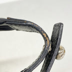 Chanel Shoulder Bag Paris Biarritz Canvas Black Silver — view 7