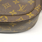 Louis Vuitton Shoulder Bag Monogram Saint Cloud GM Brown — view 8