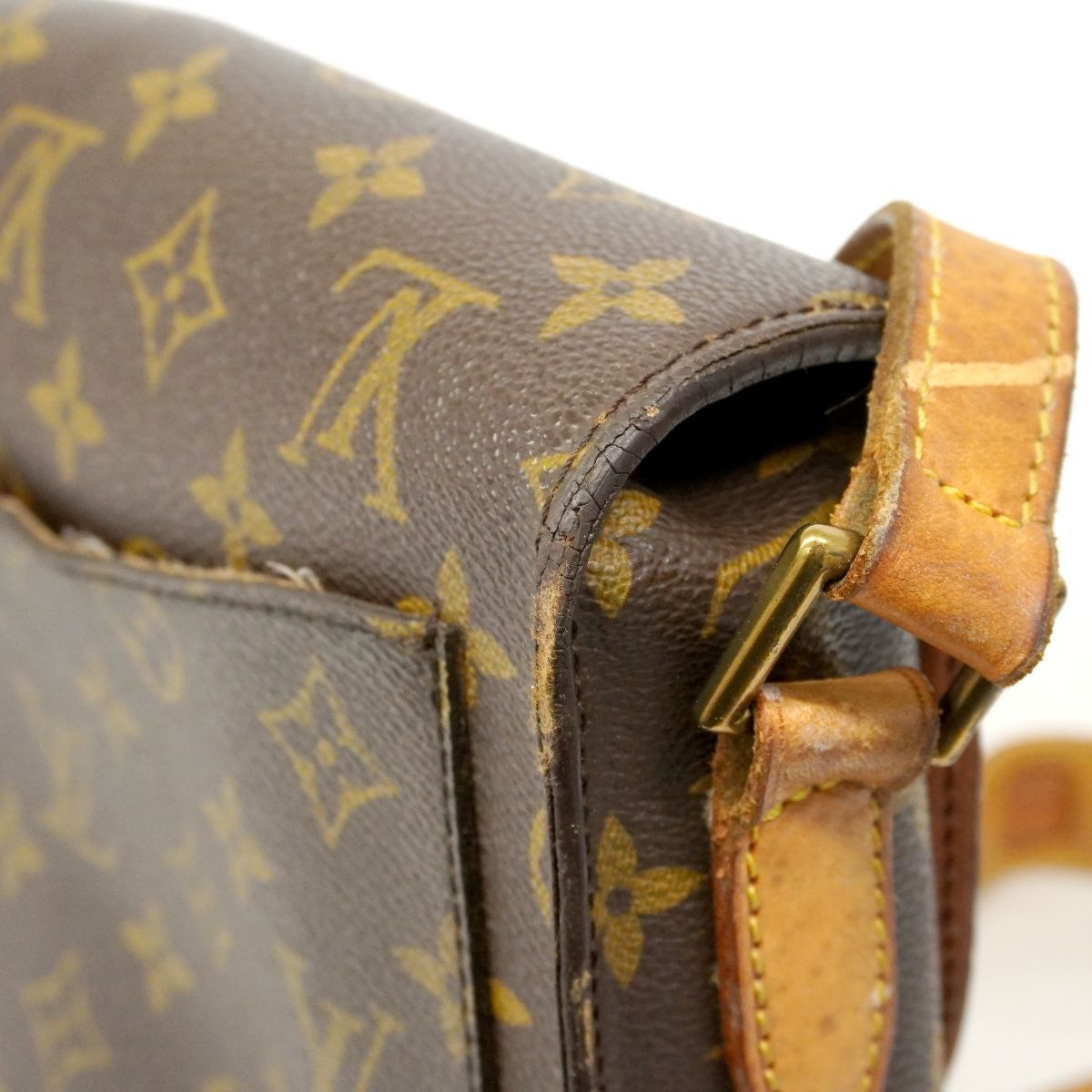 Louis Vuitton Shoulder Bag Monogram Saint Cloud GM Brown — view 6
