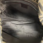 Fendi Handbag Zucca Mamma Bucket Nylon Canvas Brown Silver — view 4
