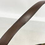 Fendi Handbag Zucca Mamma Bucket Nylon Canvas Brown Silver — view 8