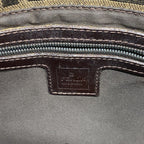 Fendi Handbag Zucca Mamma Bucket Nylon Canvas Brown Silver — view 5
