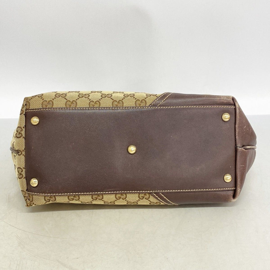 Gucci Tote GG Canvas Abbey Beige Gold — view 3