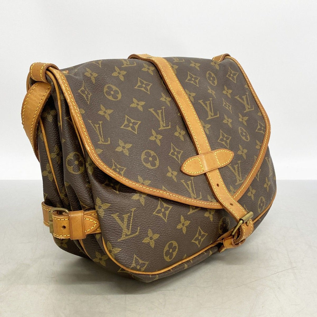 Louis Vuitton Shoulder Bag Monogram Saumur 30 Brown — view 2