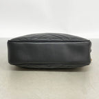 Gucci Shoulder Bag GG Marmont Leather Black Gold — view 3