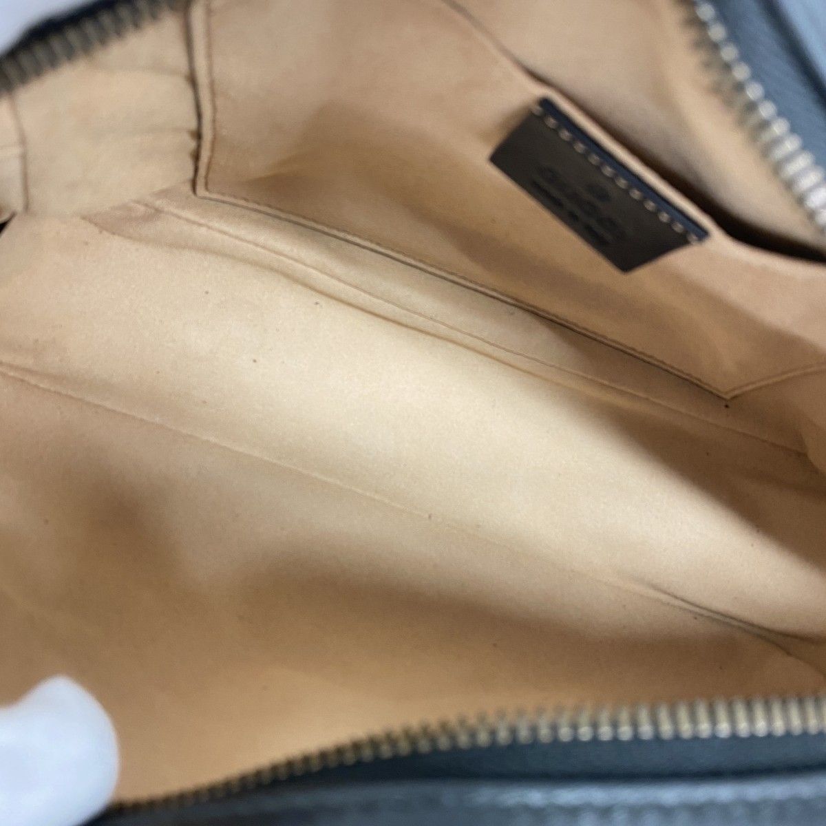 Gucci Shoulder Bag GG Marmont Leather Black Gold — view 4
