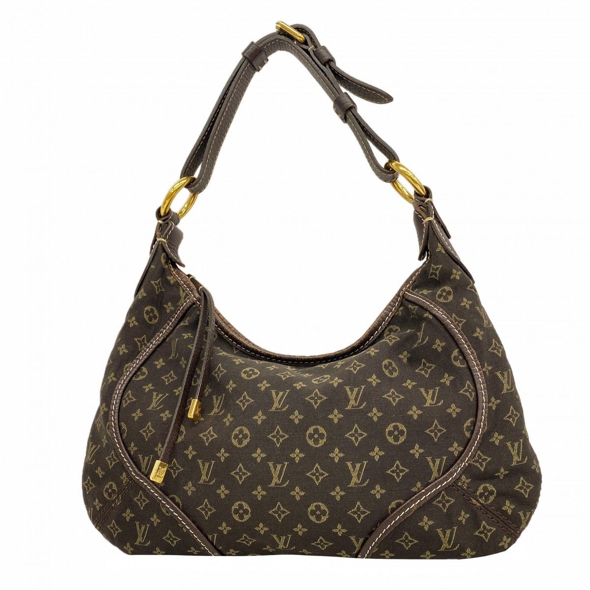 Louis Vuitton Handbag Monogram Mini Lin Manon PM Ebene