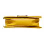 Chanel Shoulder Bag Boy Lambskin Yellow Gold — view 3