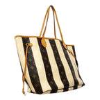 Louis Vuitton Tote Monogram Rayures Neverfull MM Brown — view 2