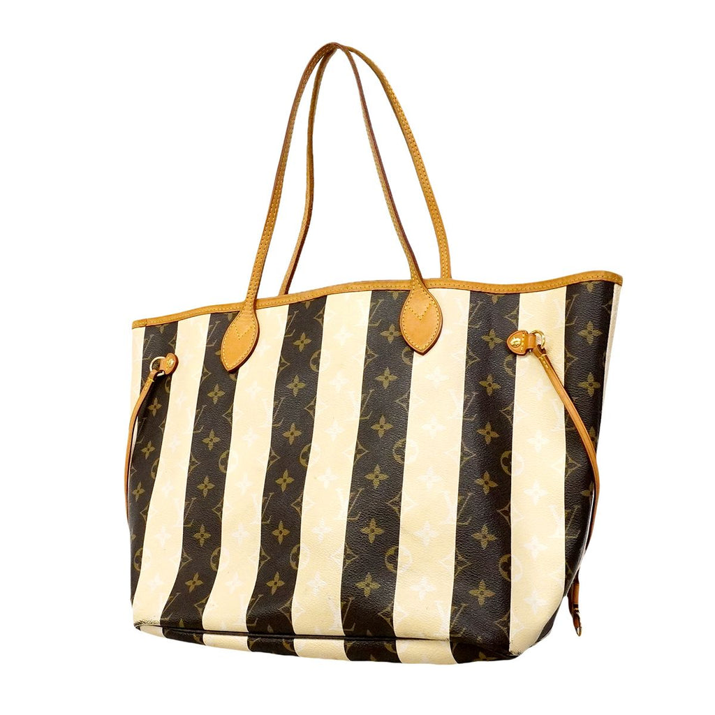 Louis Vuitton Tote Monogram Rayures Neverfull MM Brown