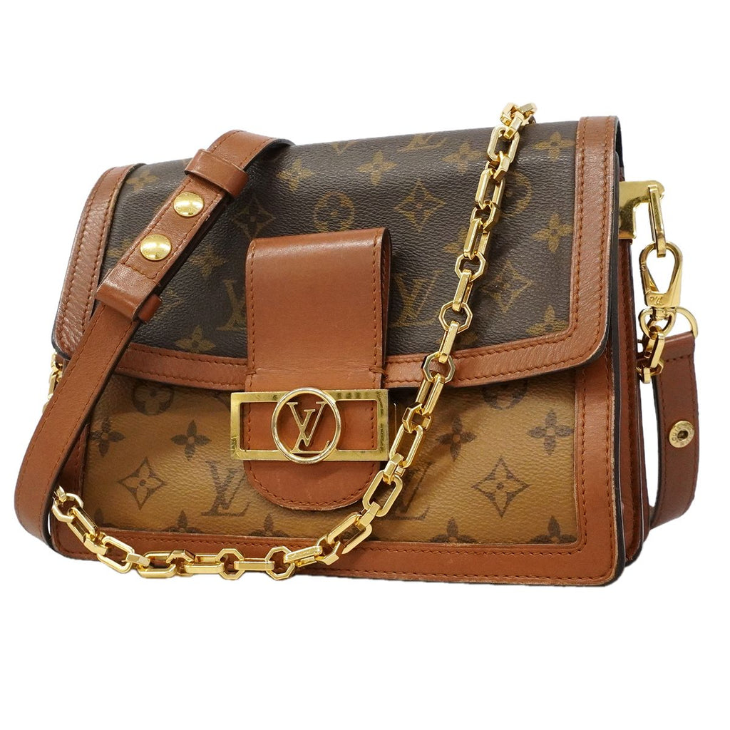 Louis Vuitton Shoulder Bag Monogram Dauphine MM Brown