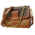 Louis Vuitton Shoulder Bag Monogram Dauphine MM Brown