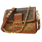 Louis Vuitton Shoulder Bag Monogram Dauphine MM Brown